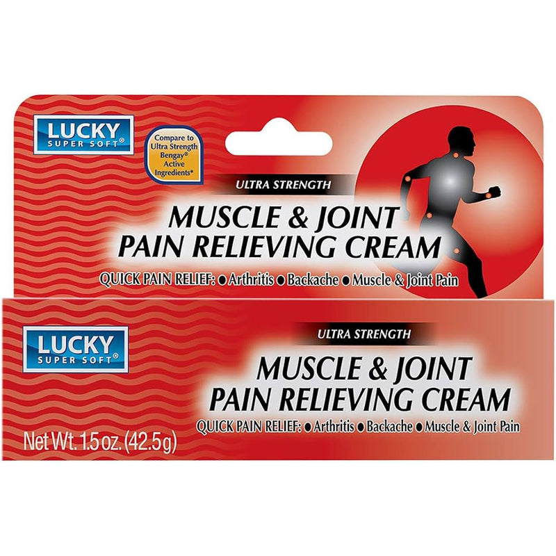 Lucky Muscle & Joint Pain Relieving Cream 1.5oz; 24/cs