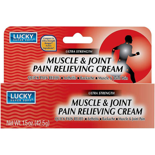 Lucky Muscle & Joint Pain Relieving Cream 1.5oz; 24/cs