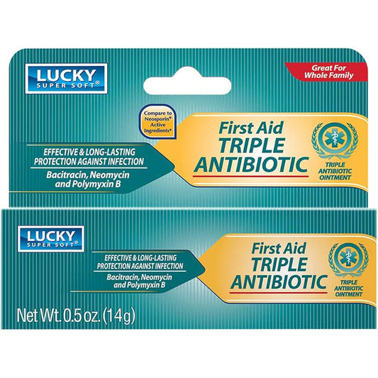 Lucky First Aid Triple Antibiotic 0.5oz; 24/cs