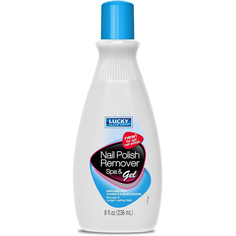 Lucky Nail Polish Remover Spa & Gel 6oz-Clear 12/cs
