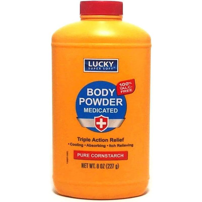 Lucky Medicated Body Powder 8oz; 12/cs
