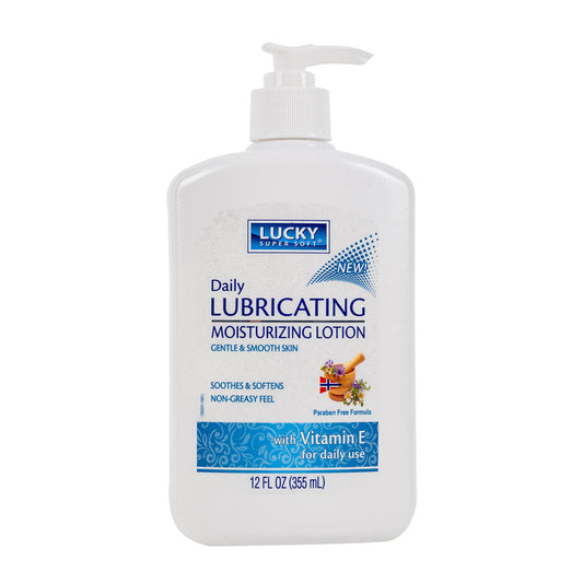 Lucky Daily Moisturizing Lotion 12oz- Vitamin E 12/cs