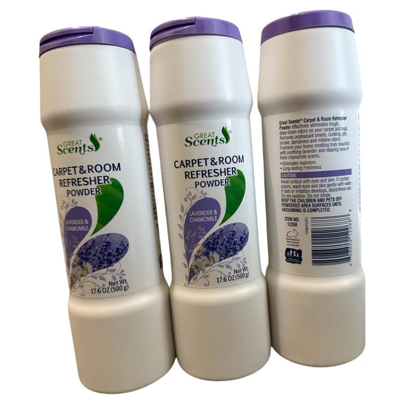 Luck/GREAT SCENTS Carpet & Room Powder-Lavender Chamomile 12/cs