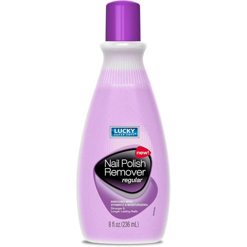 Lucky Nail Polish Remover 6oz-Non Acetone12/cs