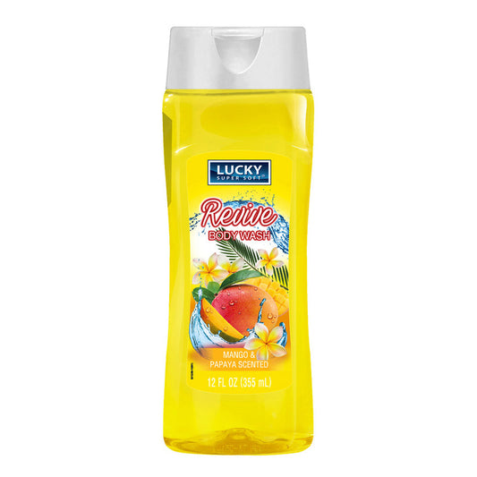 Lucky Body Wash 12oz-Mango & Papaya 12/cs