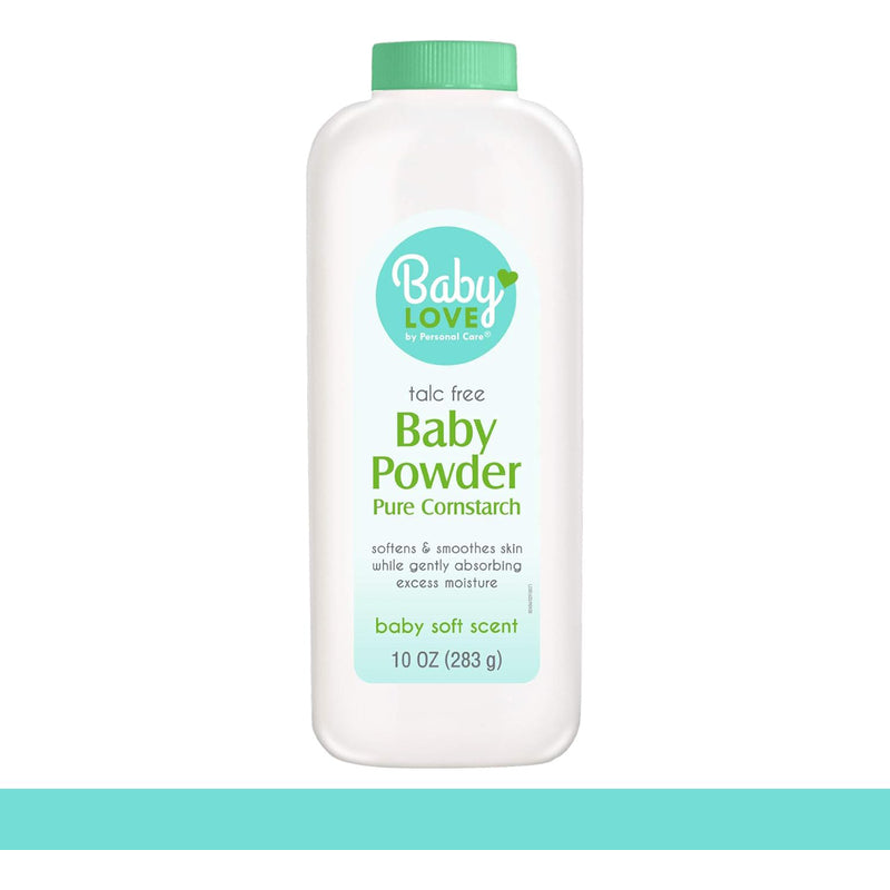 Baby Love Baby Powder 10oz Pure Comstarch -Baby Soft Scent 12/cs
