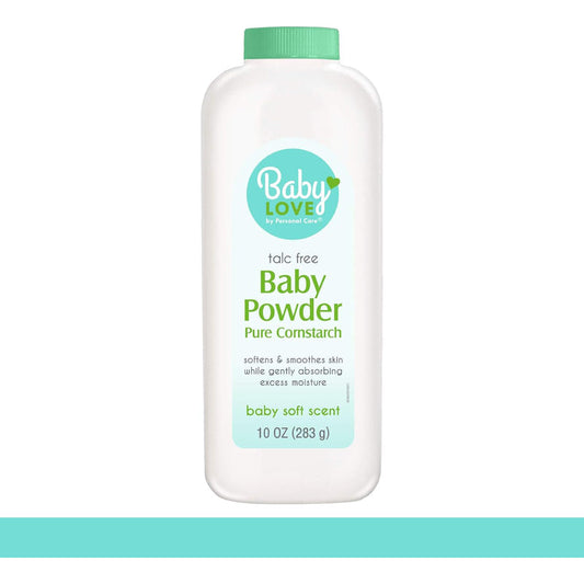Baby Love Baby Powder 10oz Pure Comstarch -Baby Soft Scent 12/cs