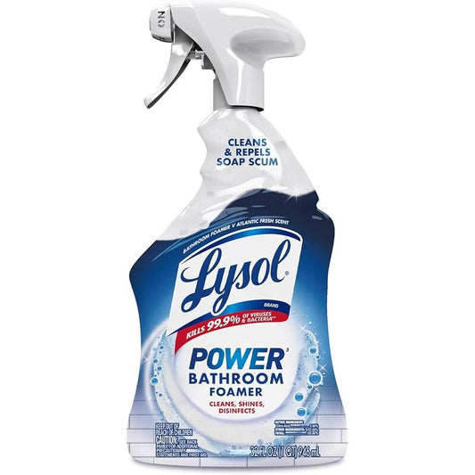 Lysol Power Bathroom Cleaner FOAMER 32oz -Island Breeze 12/cs