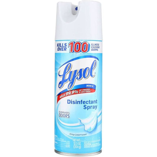 Lysol Disinfectant Spray 12oz - Crisp Linen 12/cs