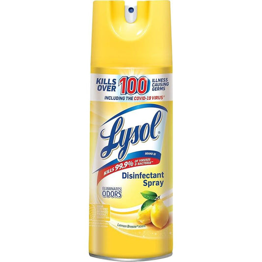 Lysol Disinfectant Spray 12.5oz-Lemon Breeze 12/cs