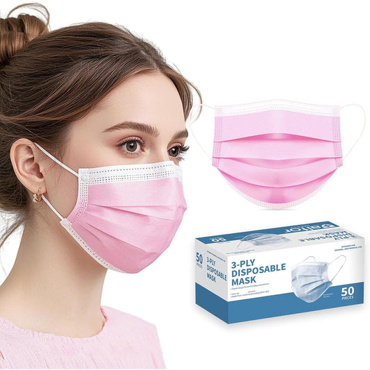 Wish Kids Mask -Pink 50/Pk