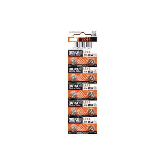 Maxell Carded LR44 Battery 1.5V (2Pk) 10/200/cs