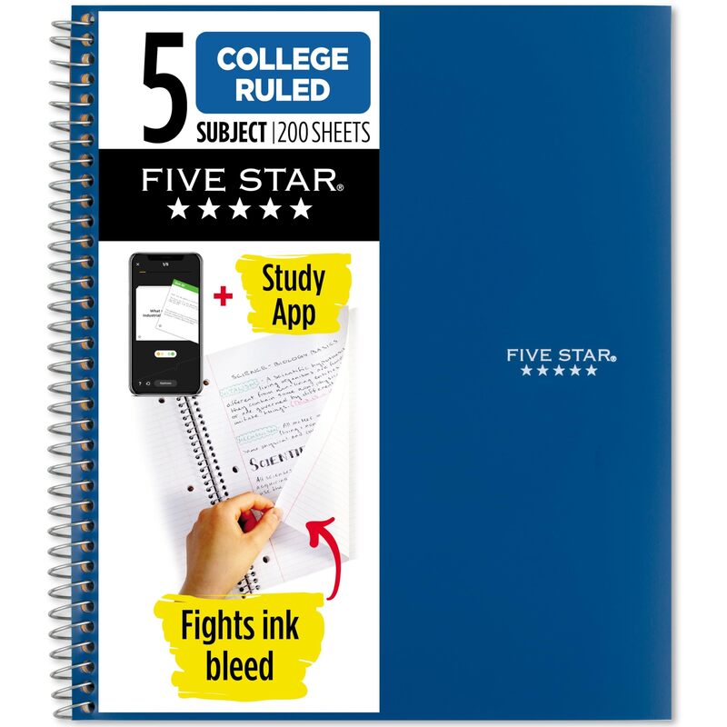 Mead Five Star Memo Book 200sheets Notebook 24/cs