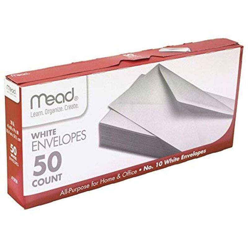 Mead 50 White Envelopes 24/cs