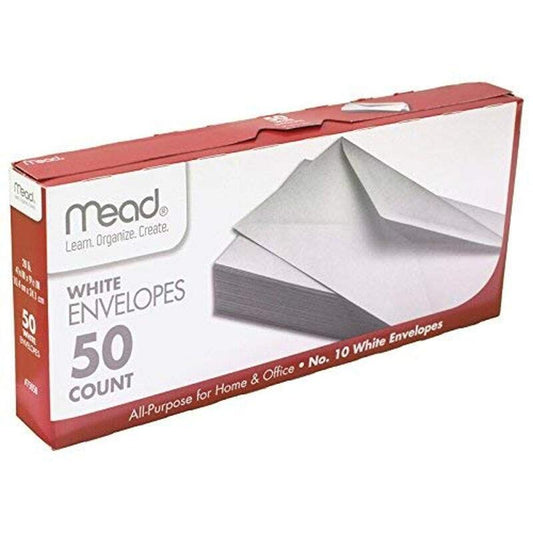 Mead 50 White Envelopes 24/cs