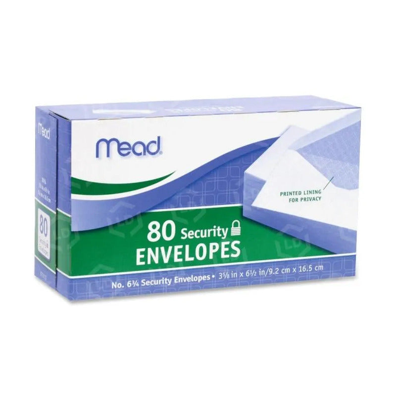 Mead 80 White Envelopes 24/cs