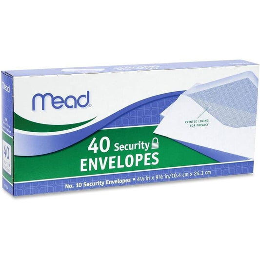 Mead 40 White Envelopes 24/cs
