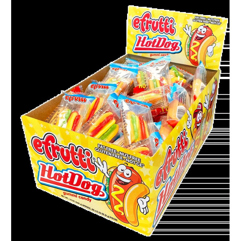 Efrutti Hot Dog Gummi Candy 4/6/cs