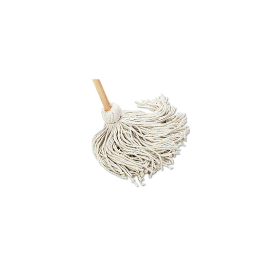 Mop#20 Cotton Deck W/Wooden Handle 12/cs