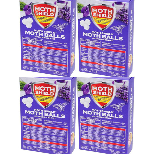 Moth Shield Moth Balls 4oz-Lavender Scented 24/cs
