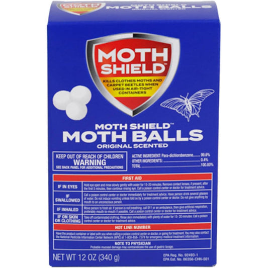 Moth Shield Moth Balls 24oz-Original 6/cs
