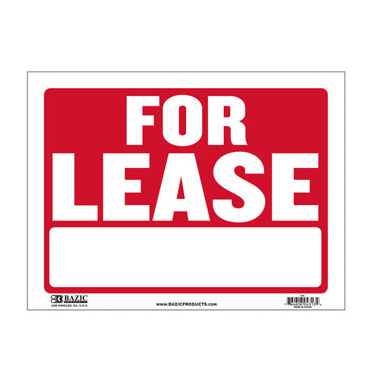 Sign 'For Lease' 24cs