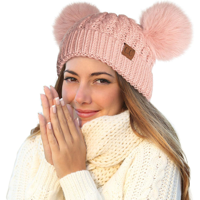 Winter Knit Hat W/Pom Pom HQ 12/cs