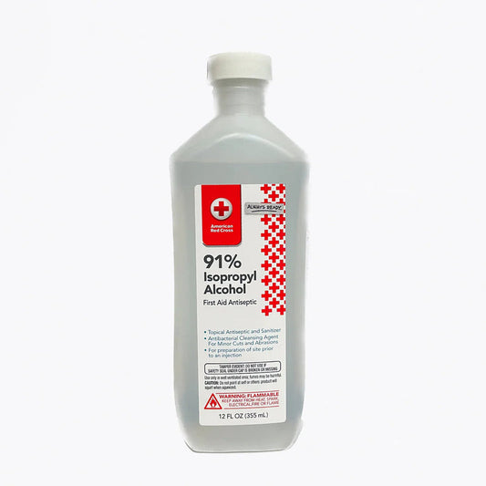 American Red Cross 91% Alcohol 16oz-Clear 12/cs