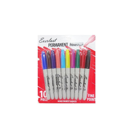 Everlast 10ct Permanent Markers-Colors 24/120/cs