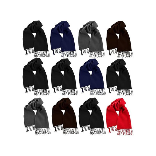 Winter Solid Scarf 12/Bag