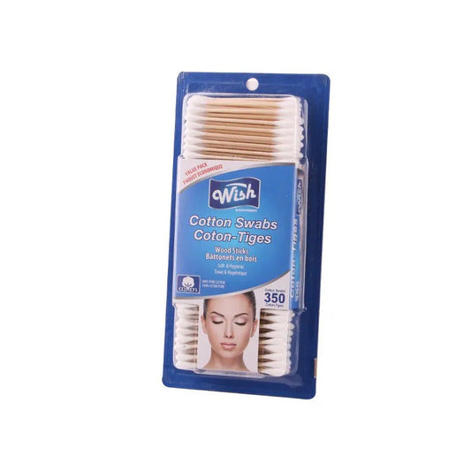 Wish 350CT Cotton Swab Wooden 48/cs