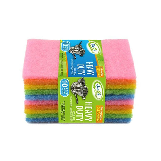 Fresh Start HD Scour Pad 10ct-Green 48/cs