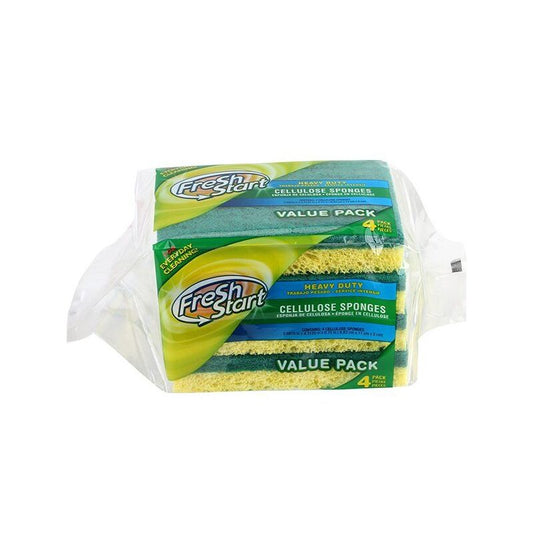 Fresh Start Cellulose Sponge 3ct - Green 48/cs