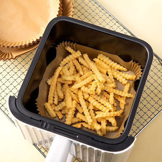 Ideal Kitchen Air Fryer Liner Paper 6.3 inch 100ct; 24/cs