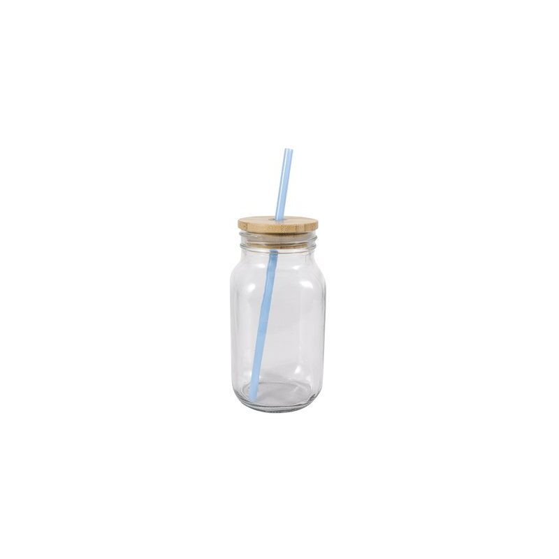 Splash 22oz Mason Jar W/Bamboo Lid 24/cs