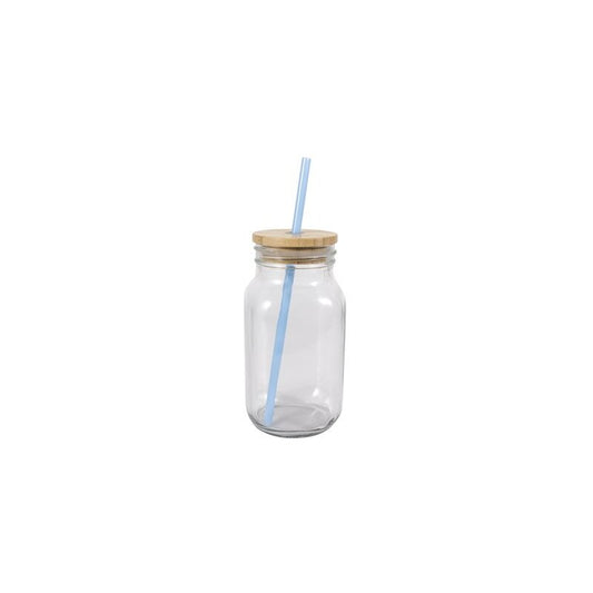 Splash 22oz Mason Jar W/Bamboo Lid 24/cs