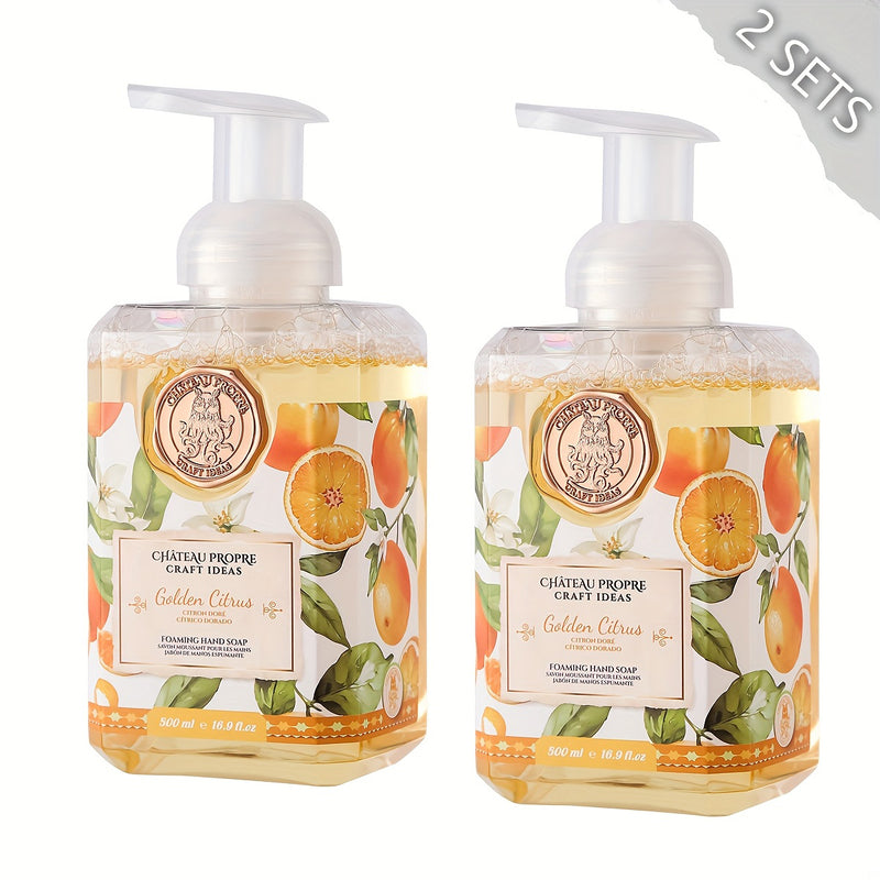 Chateau Propre Foaming Hand Soap 16.9oz - Golden Citrus12/cs