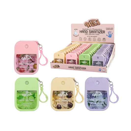 Wish Hand Sanitizer Spray 1.2oz W/ Silicone 40/cs