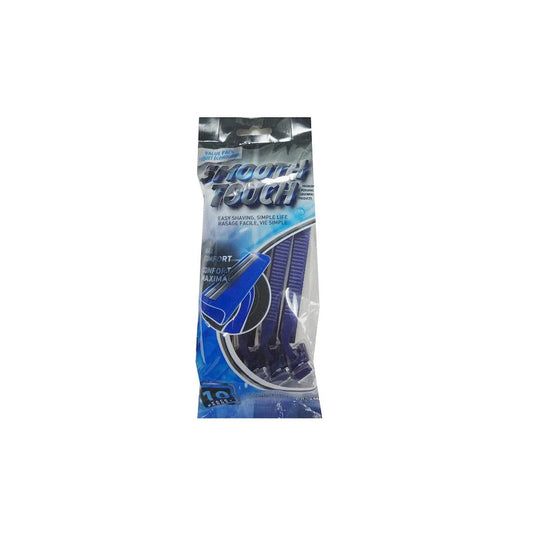 Smooth Touch men razor Shaver 10ct-Blue 24/cs