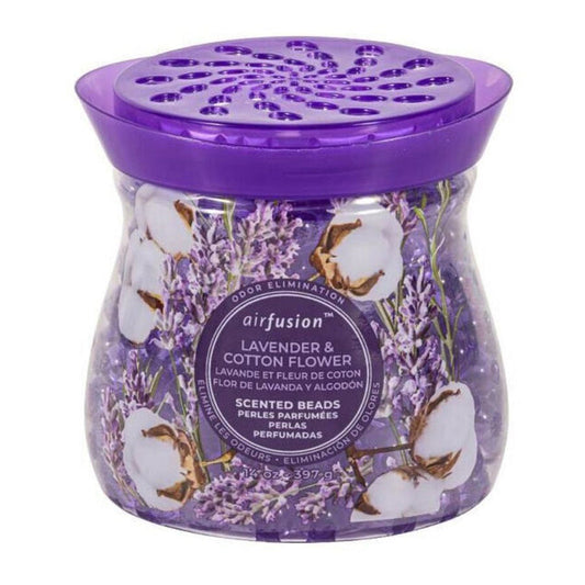 Air Fusion Crystal Beads 14oz-Lavender & Cotton Flower 12/cs