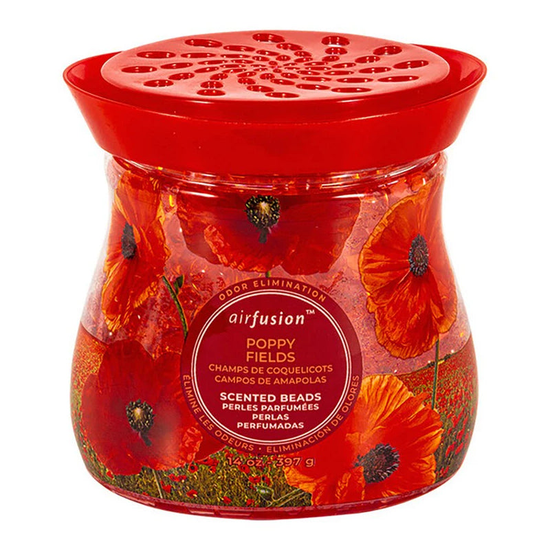 Air Fusion Crystal Beads 14oz-Poppy Fields 12/cs