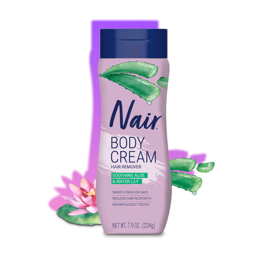 Nair Hair/Body Revomval Cream 7.9oz- Soothing Aloe & Wter Lily 12/cs