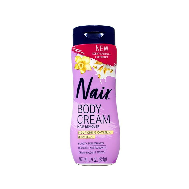 Nair Hair/Body Revomval Cream 7.9oz- Nourishing Oat Milk & Vanilla 12/cs