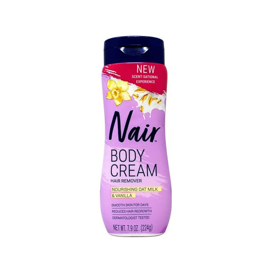 Nair Hair/Body Revomval Cream 7.9oz- Nourishing Oat Milk & Vanilla 12/cs