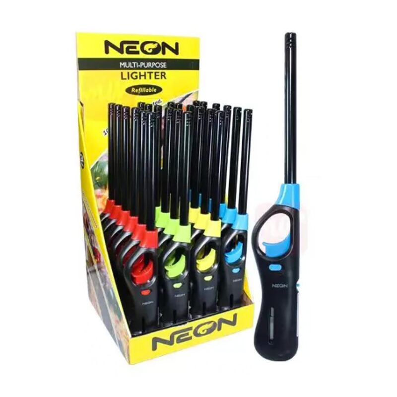 Neon Barbecue Lighters -Black (72/cs)