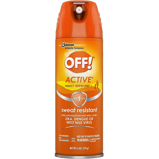 OFF! Mosquito Repellent 6oz-Active Sweat Resistant 6/12/cs