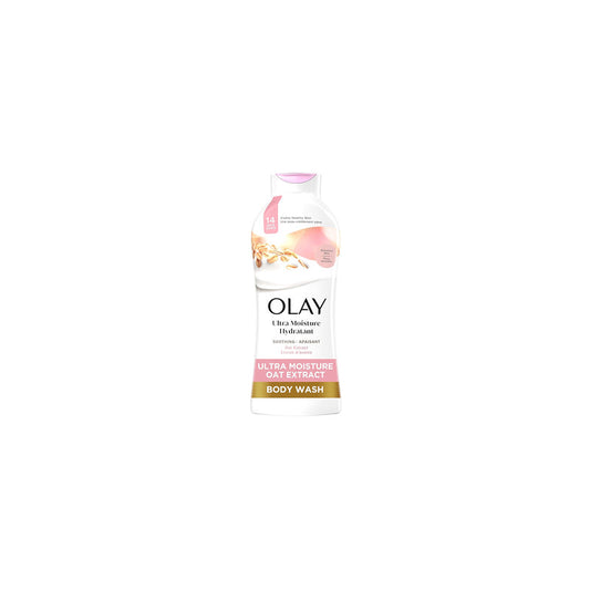 Olay Body Wash 22oz Ultra Moisrure Soothing Apaisant-Oat Extract 4/cs