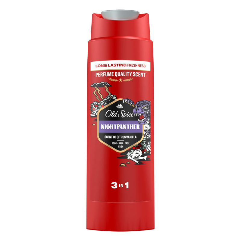 Old Spice 3in1 Body Wash 400ml-Nightpanther 6/cs