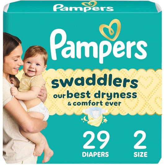 Pampers Diapers Conv Pack#2 29ct; 4/cs