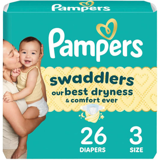Pampers Diapers Conv Pack#3 26ct; 4/cs